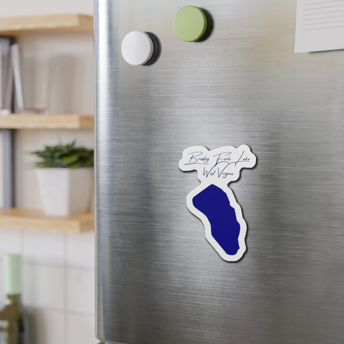 West  Virginia  Brushy  Fork  Lake  Die  Cut  Magnet  front  position  view  from  context-2  4  x  4.webp