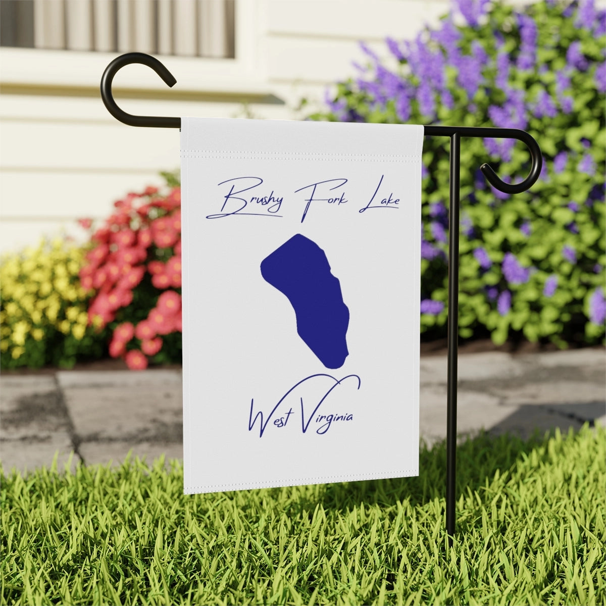 West  Virginia  Brushy  Fork  Lake  Garden  Banner  other  position  view  from  context-2  12''  x  18''.webp