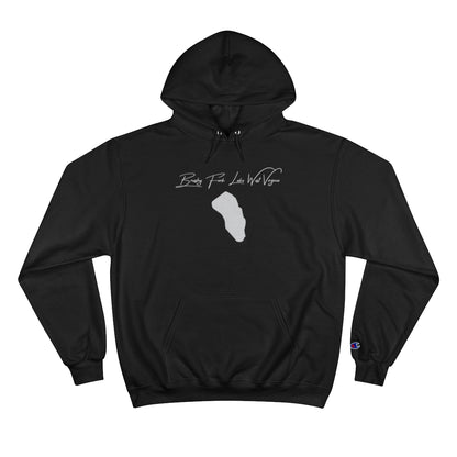 West  Virginia  Brushy  Fork  Lake  Hoodie  front  position  view  from  front  black.webp