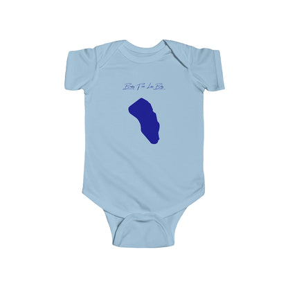 West  Virginia  Brushy  Fork  Lake  Onesie  front  position  view  from  front  light  blue.webp