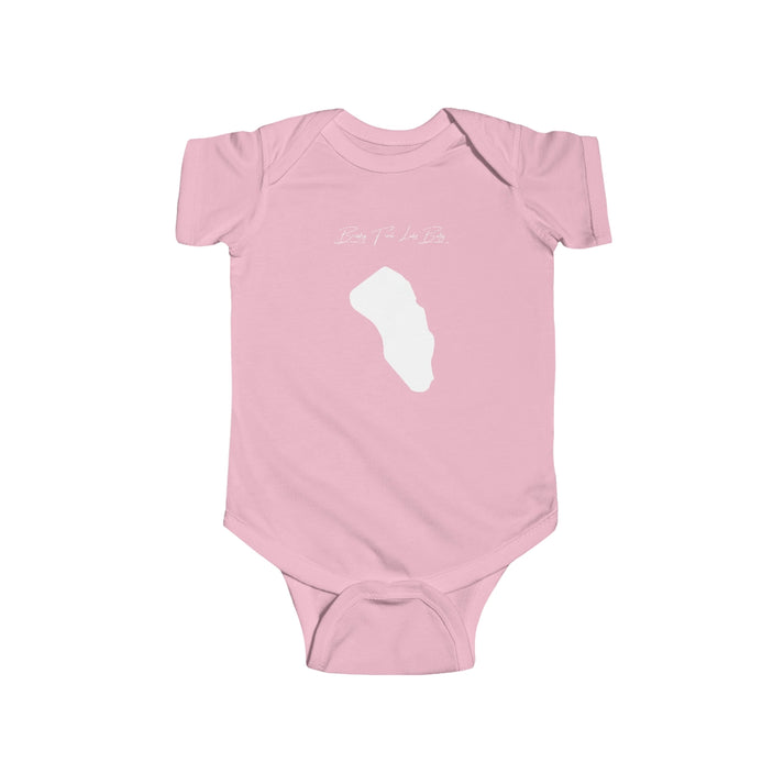 West  Virginia  Brushy  Fork  Lake  Onesie  front  position  view  from  front  pink.webp