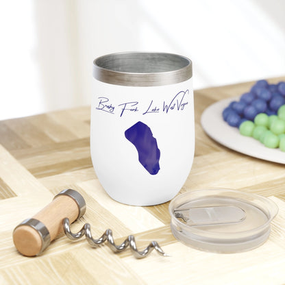 West  Virginia  Brushy  Fork  Lake  Wine  Tumbler  other  position  view  from  context  white.webp