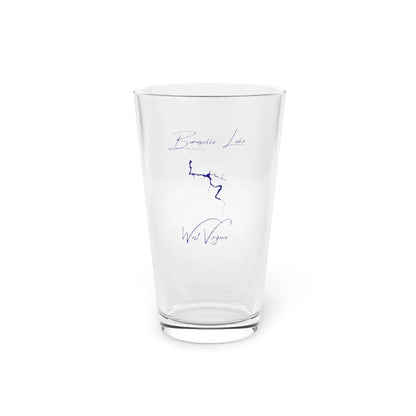 West  Virginia  Burnsville  Lake  16oz  Pint  Glass  front  position  view  from  front  16oz.webp