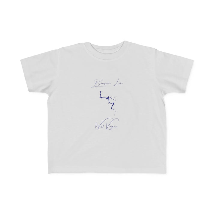 West  Virginia  Burnsville  Lake  Toddler  T-shirt  front  position  view  from  front  silver.webp