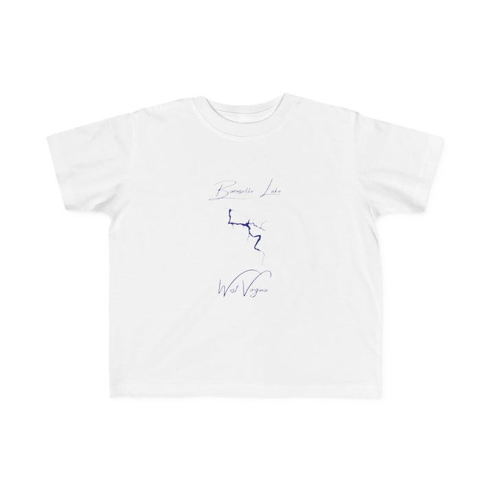 West  Virginia  Burnsville  Lake  Toddler  T-shirt  front  position  view  from  front  white.webp