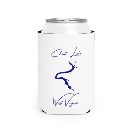 West  Virginia  Cheat  Lake  Can  Koozie  front  position  view  from  front-2  white.webp