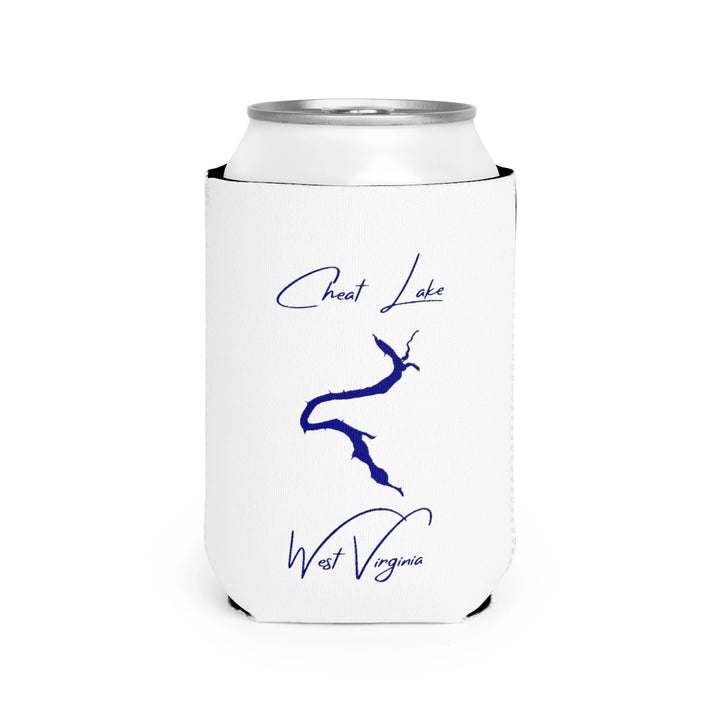 West  Virginia  Cheat  Lake  Can  Koozie  front  position  view  from  front-2  white.webp