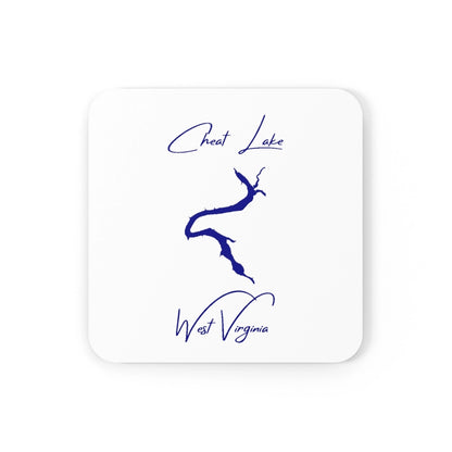 West  Virginia  Cheat  Lake  Coaster  Set  front  position  view  from  front  3.75  x  3.75.webp