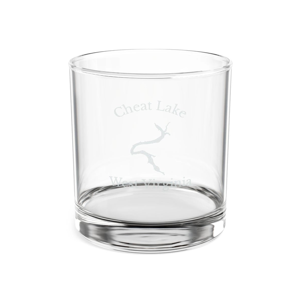 West  Virginia  Cheat  Lake  Engraved  Whiskey  Glass  other  position  view  from  front  10.5oz.webp
