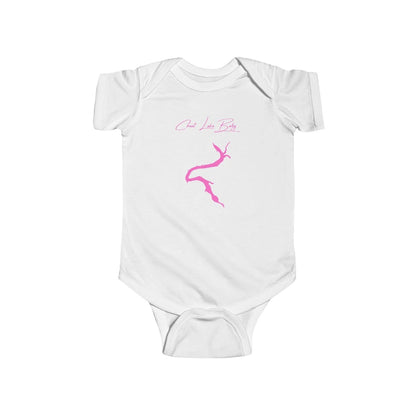 West  Virginia  Cheat  Lake  Onesie  front  position  view  from  front  white.webp