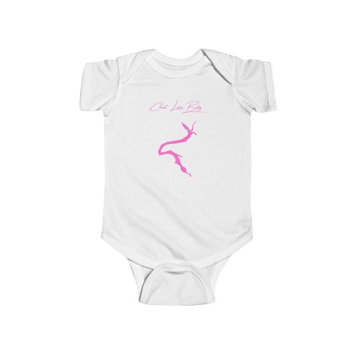West  Virginia  Cheat  Lake  Onesie  front  position  view  from  front  white.webp
