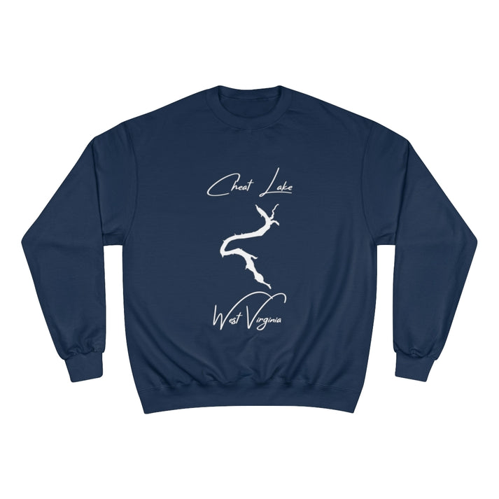 West  Virginia  Cheat  Lake  Sweatshirt  front  position  view  from  front  navy.webp