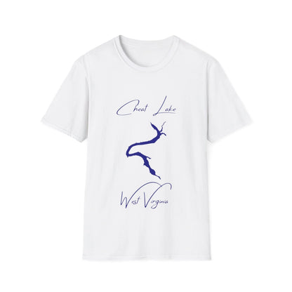 West  Virginia  Cheat  Lake  T-shirt  front  position  view  from  front  white.webp