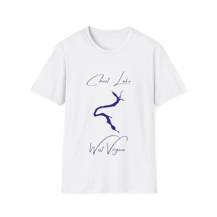 West  Virginia  Cheat  Lake  T-shirt  front  position  view  from  front  white.webp