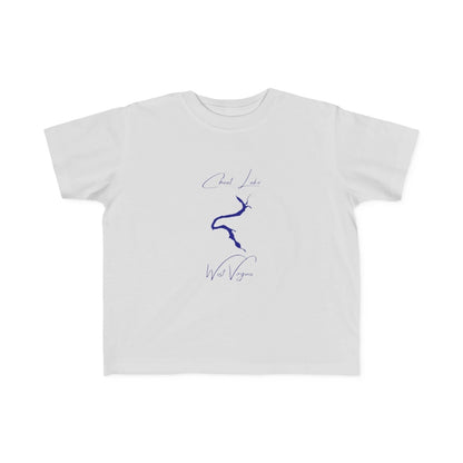 West  Virginia  Cheat  Lake  Toddler  T-shirt  front  position  view  from  front  silver.webp