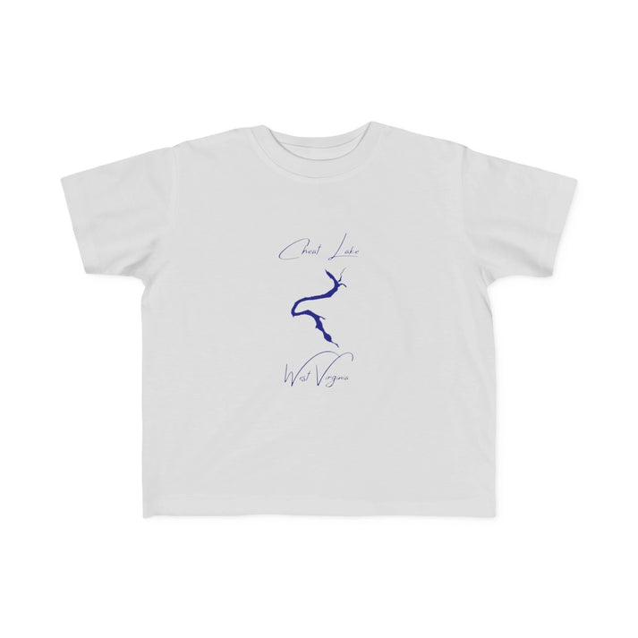 West  Virginia  Cheat  Lake  Toddler  T-shirt  front  position  view  from  front  silver.webp