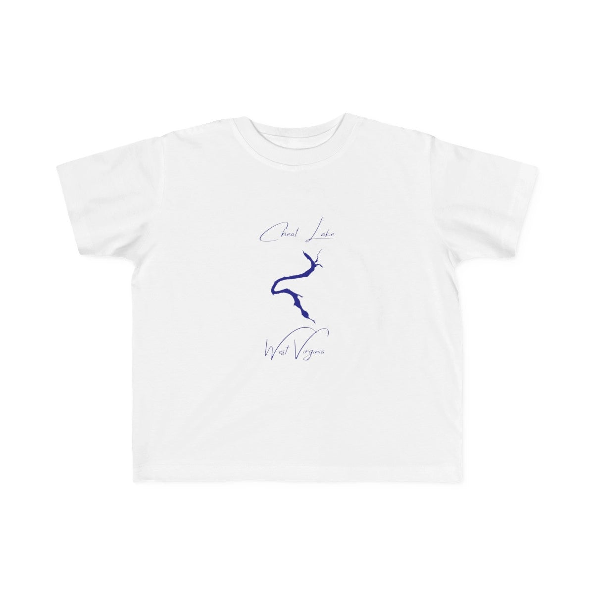 West  Virginia  Cheat  Lake  Toddler  T-shirt  front  position  view  from  front  white.webp