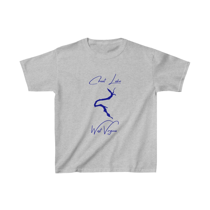 West  Virginia  Cheat  Lake  Youth  T-shirt  front  position  view  from  front  sport  grey.webp