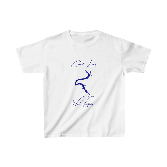 West  Virginia  Cheat  Lake  Youth  T-shirt  front  position  view  from  front  white.webp