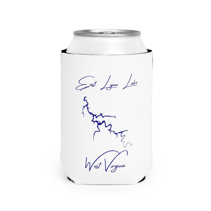 West  Virginia  East  Lynn  Lake  Can  Koozie  front  position  view  from  front-2  white.webp