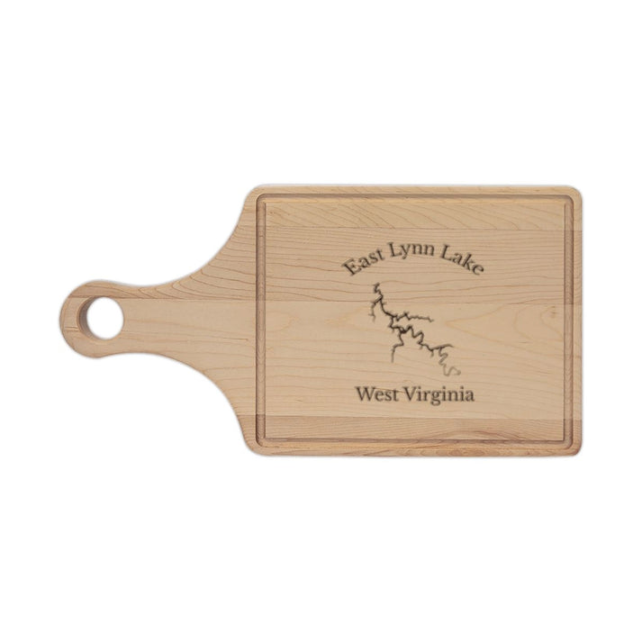 West  Virginia  East  Lynn  Lake  Engraved  Cutting  Board  front  position  view  from  front  maple.webp
