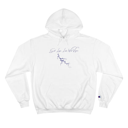 West  Virginia  East  Lynn  Lake  Hoodie  front  position  view  from  front  white.webp