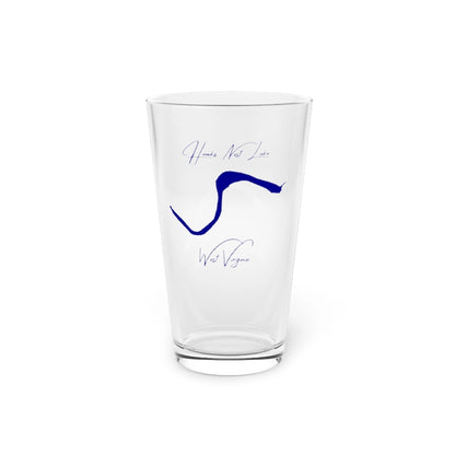 West  Virginia  Hawks  Nest  Lake  16oz  Pint  Glass  front  position  view  from  front  16oz.webp