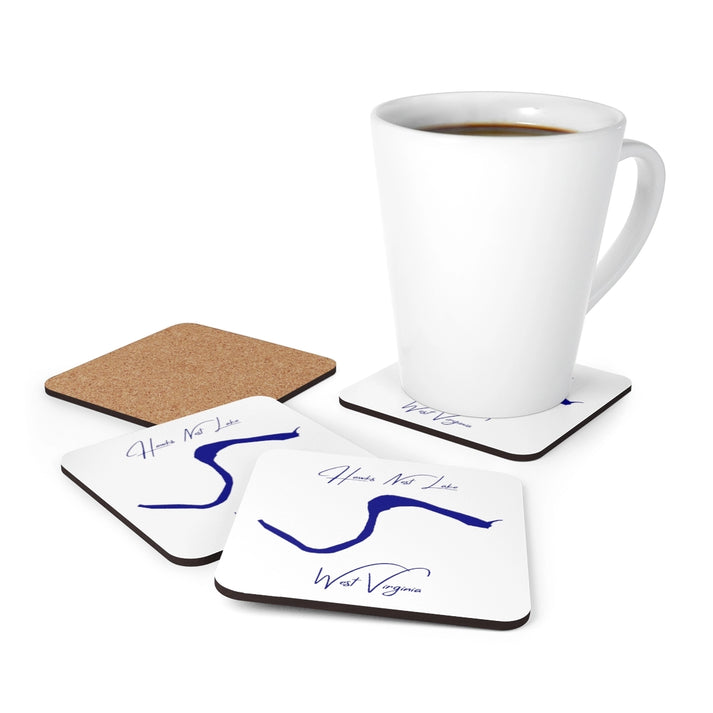 West  Virginia  Hawks  Nest  Lake  Coaster  Set  front  position  view  from  context-1  3.75  x  3.75.webp