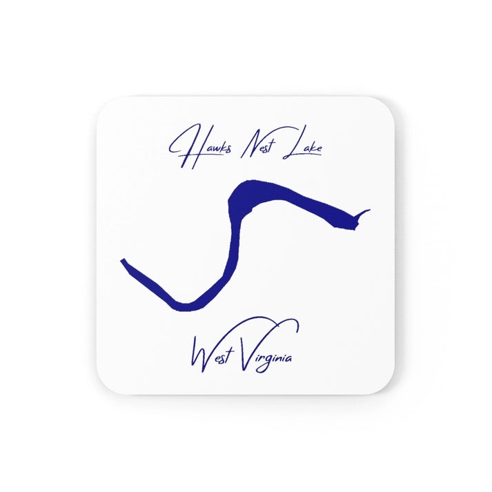 West  Virginia  Hawks  Nest  Lake  Coaster  Set  front  position  view  from  front  3.75  x  3.75.webp