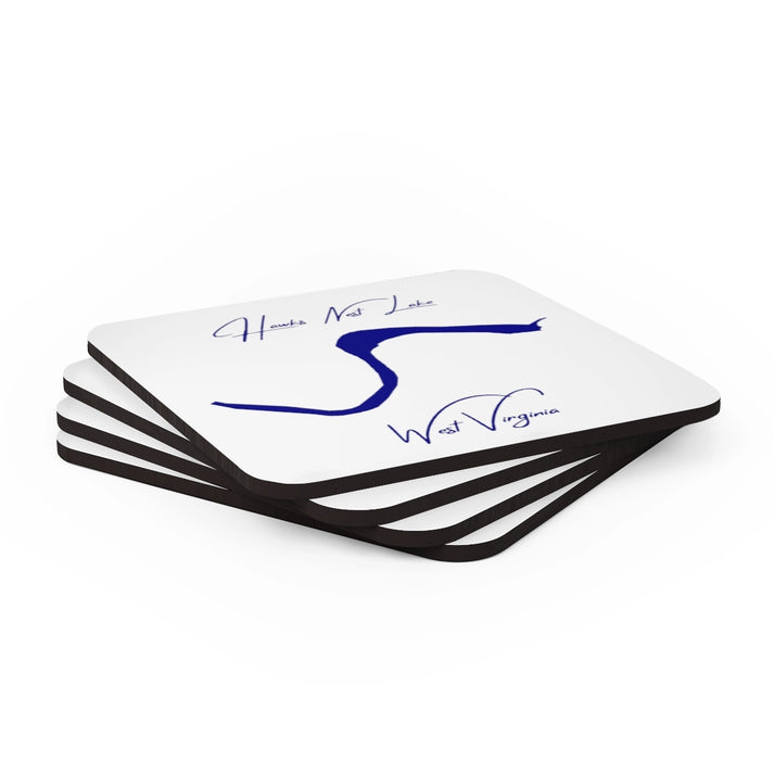 West  Virginia  Hawks  Nest  Lake  Coaster  Set  front  position  view  from  stacked  3.75  x  3.75.webp