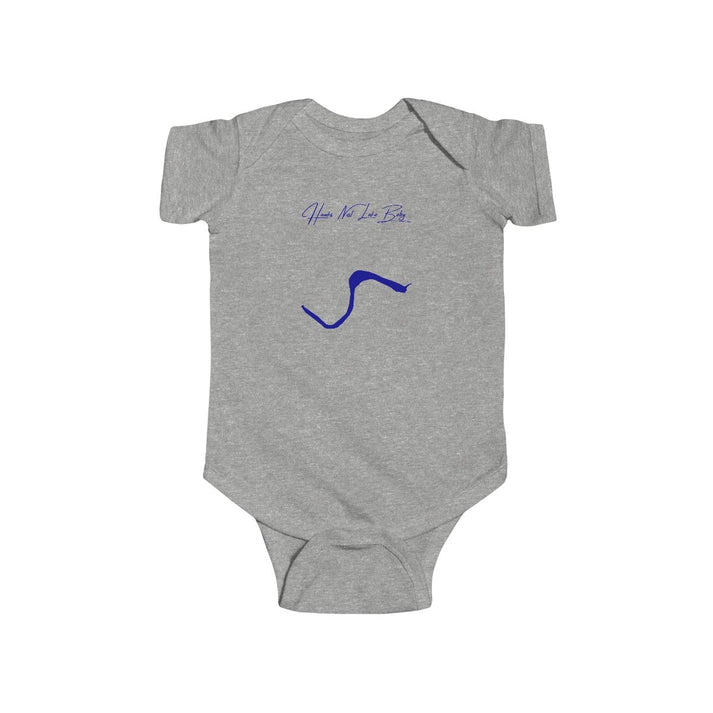 West  Virginia  Hawks  Nest  Lake  Onesie  front  position  view  from  front  heather.webp