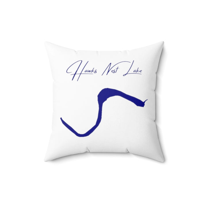 West  Virginia  Hawks  Nest  Lake  Pillow  front  position  view  from  back  16  x  16.webp