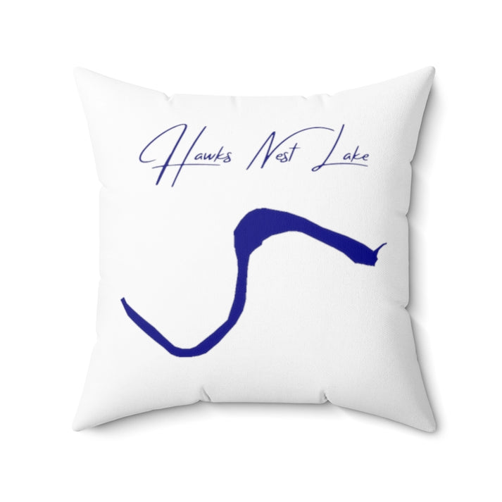 West  Virginia  Hawks  Nest  Lake  Pillow  front  position  view  from  back  20  x  20.webp