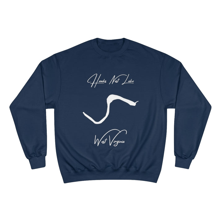 West  Virginia  Hawks  Nest  Lake  Sweatshirt  front  position  view  from  front  navy.webp