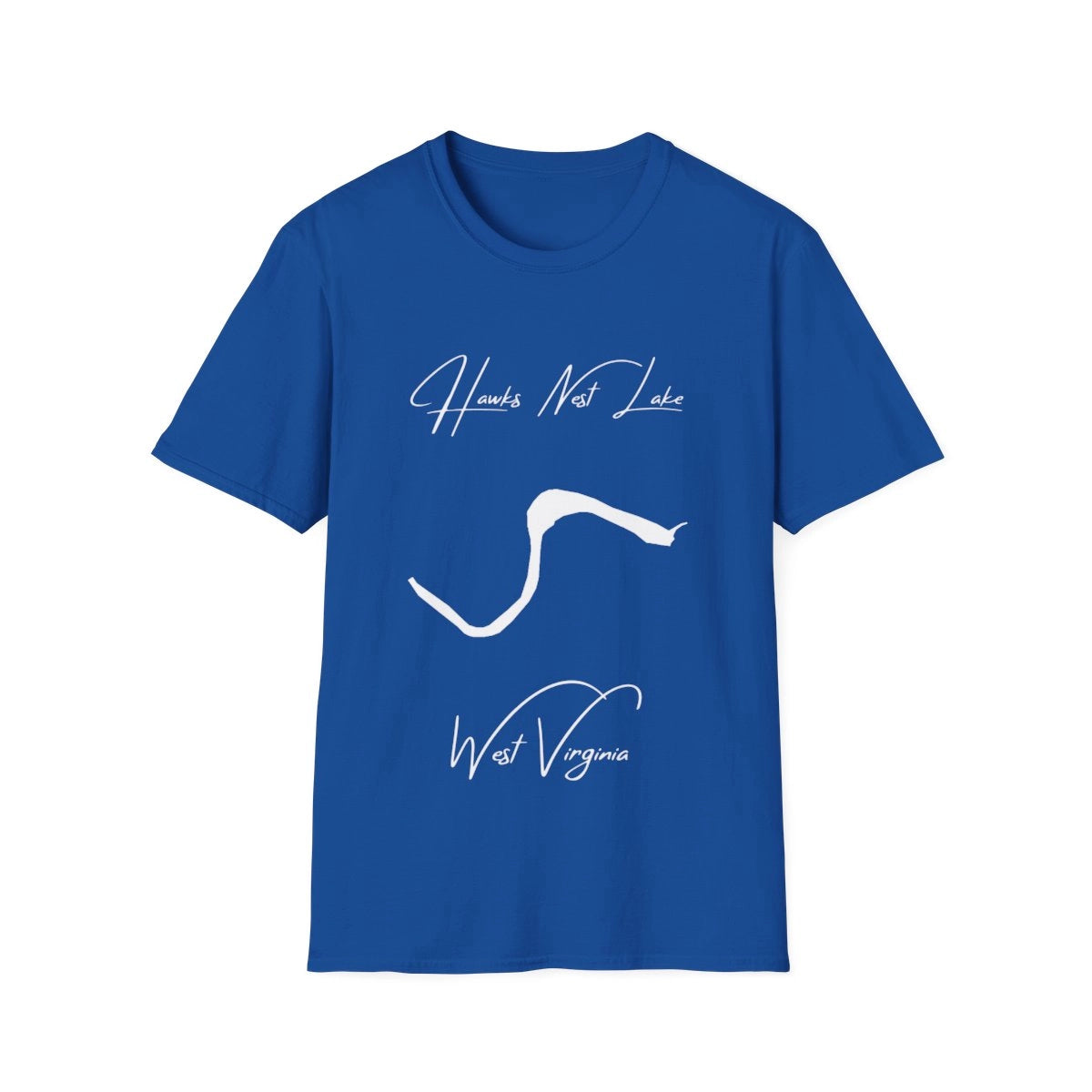 West  Virginia  Hawks  Nest  Lake  T-shirt  front  position  view  from  front  royal.webp