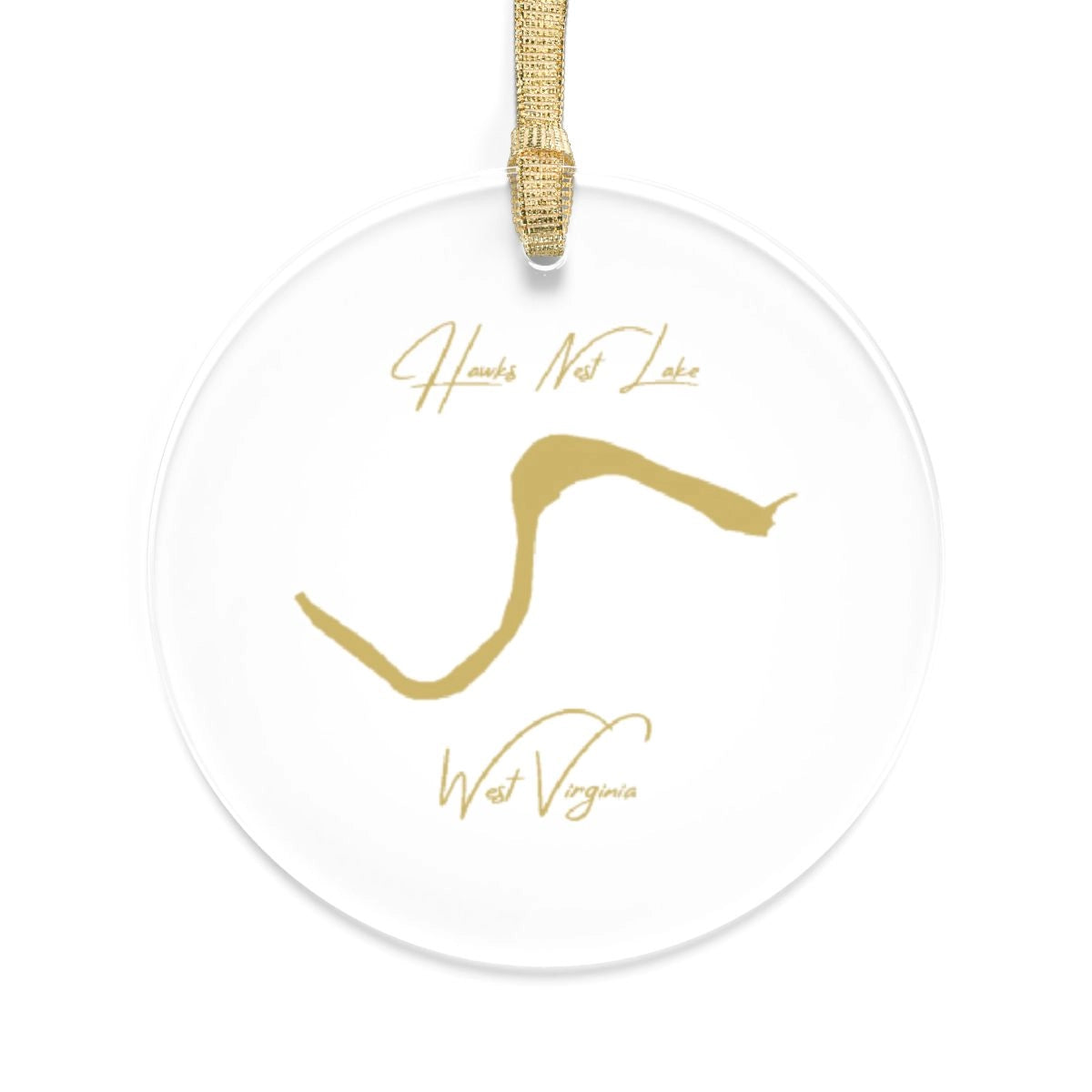 West  Virginia  Hawks  Nest  Lake  Tree  Ornament  other  position  view  from  front  round.webp
