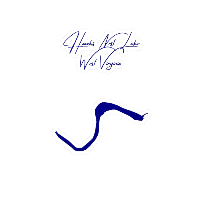 West  Virginia  Hawks  Nest  Lake  Vinyl  Decal  other  position  view  from  front  4  x  6.webp