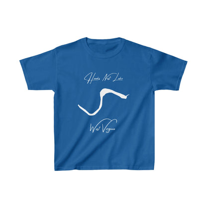 West  Virginia  Hawks  Nest  Lake  Youth  T-shirt  front  position  view  from  front  royal.webp
