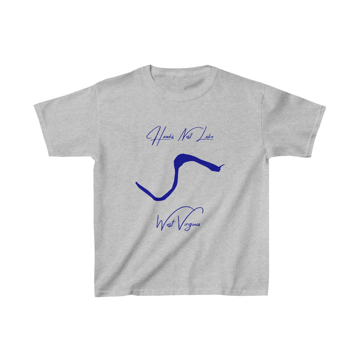 West  Virginia  Hawks  Nest  Lake  Youth  T-shirt  front  position  view  from  front  sport  grey.webp