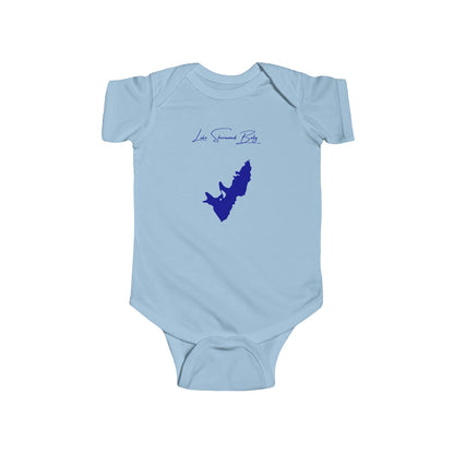West  Virginia  Lake  Sherwood  Onesie  front  position  view  from  front  light  blue.webp