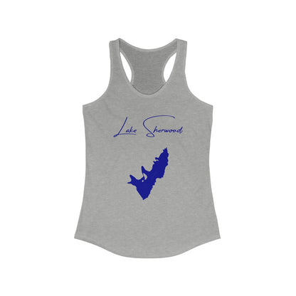 West  Virginia  Lake  Sherwood  Racerback-Tank  front  position  view  from  front  heather  grey.webp
