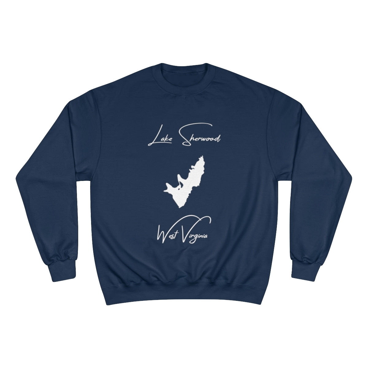 West  Virginia  Lake  Sherwood  Sweatshirt  front  position  view  from  front  navy.webp