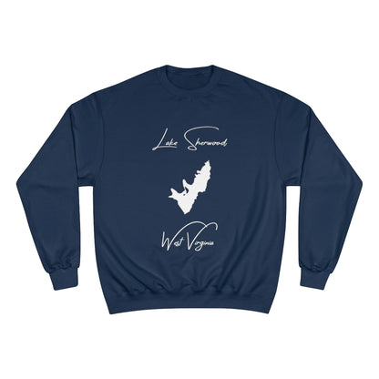 West  Virginia  Lake  Sherwood  Sweatshirt  front  position  view  from  front  navy.webp