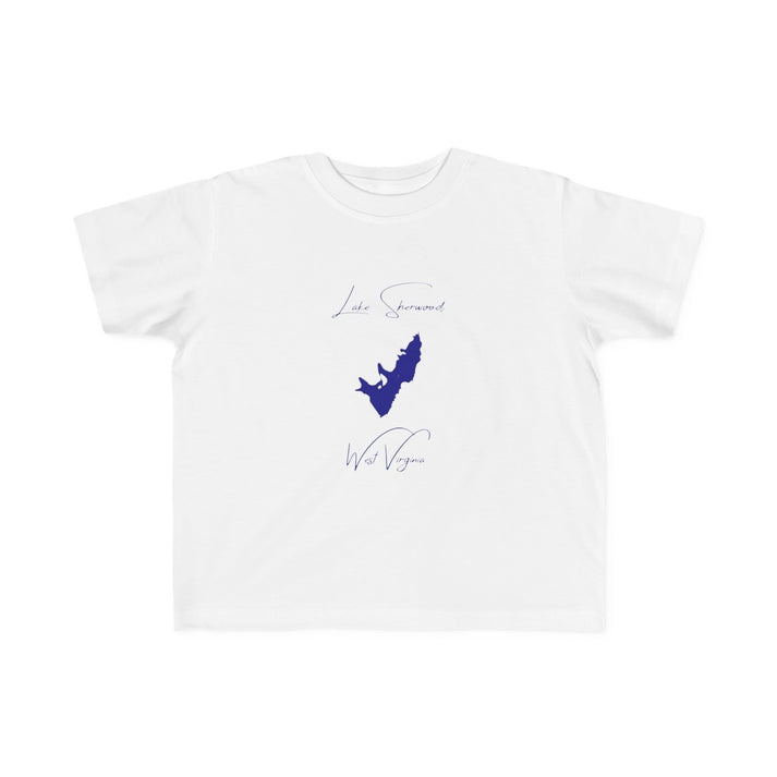 West  Virginia  Lake  Sherwood  Toddler  T-shirt  front  position  view  from  front  white.webp