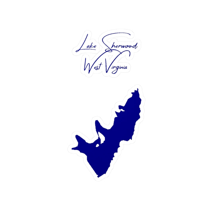 West  Virginia  Lake  Sherwood  Vinyl  Decal  other  position  view  from  front  4  x  6.webp