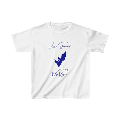 West  Virginia  Lake  Sherwood  Youth  T-shirt  front  position  view  from  front  white.webp