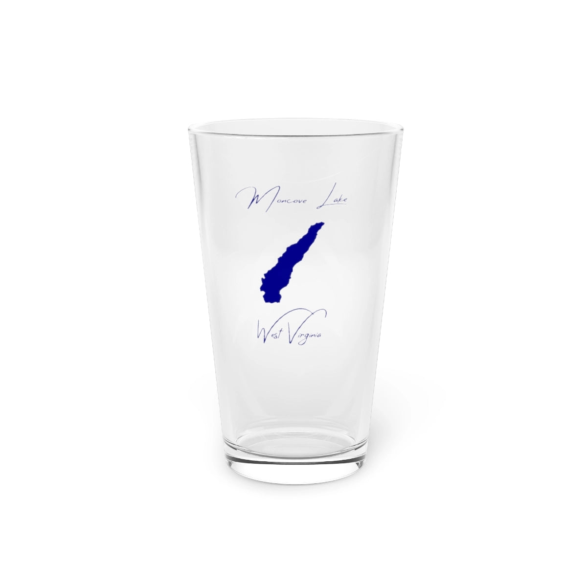 West  Virginia  Moncove  Lake  16oz  Pint  Glass  front  position  view  from  front  16oz.webp