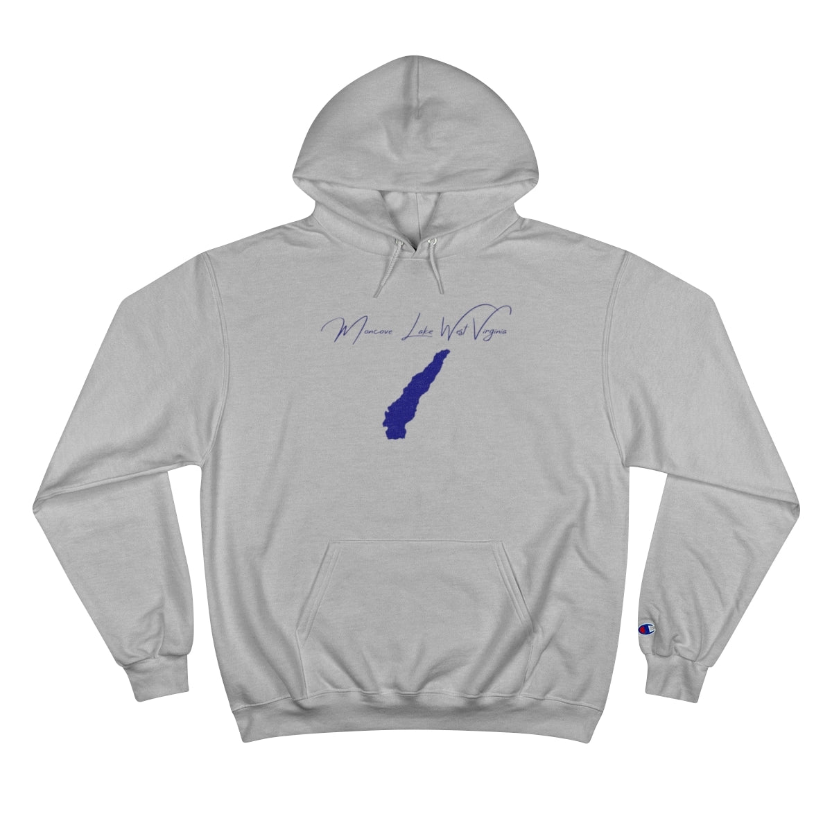 West  Virginia  Moncove  Lake  Hoodie  front  position  view  from  front  light  steel.webp