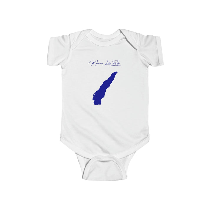 West  Virginia  Moncove  Lake  Onesie  front  position  view  from  front  white.webp