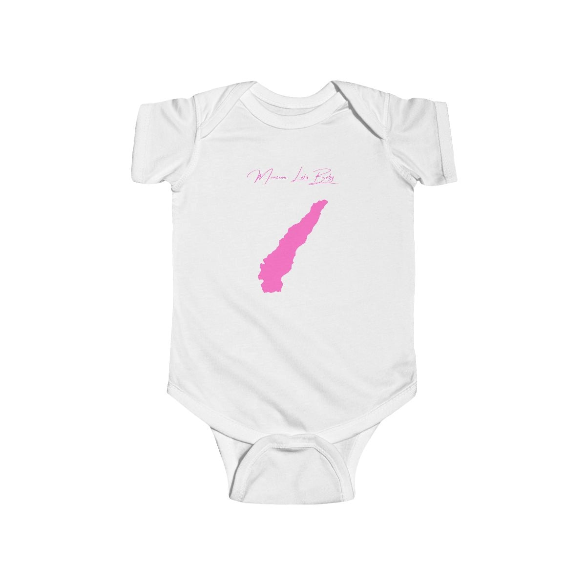 West  Virginia  Moncove  Lake  Onesie  front  position  view  from  front  white.webp